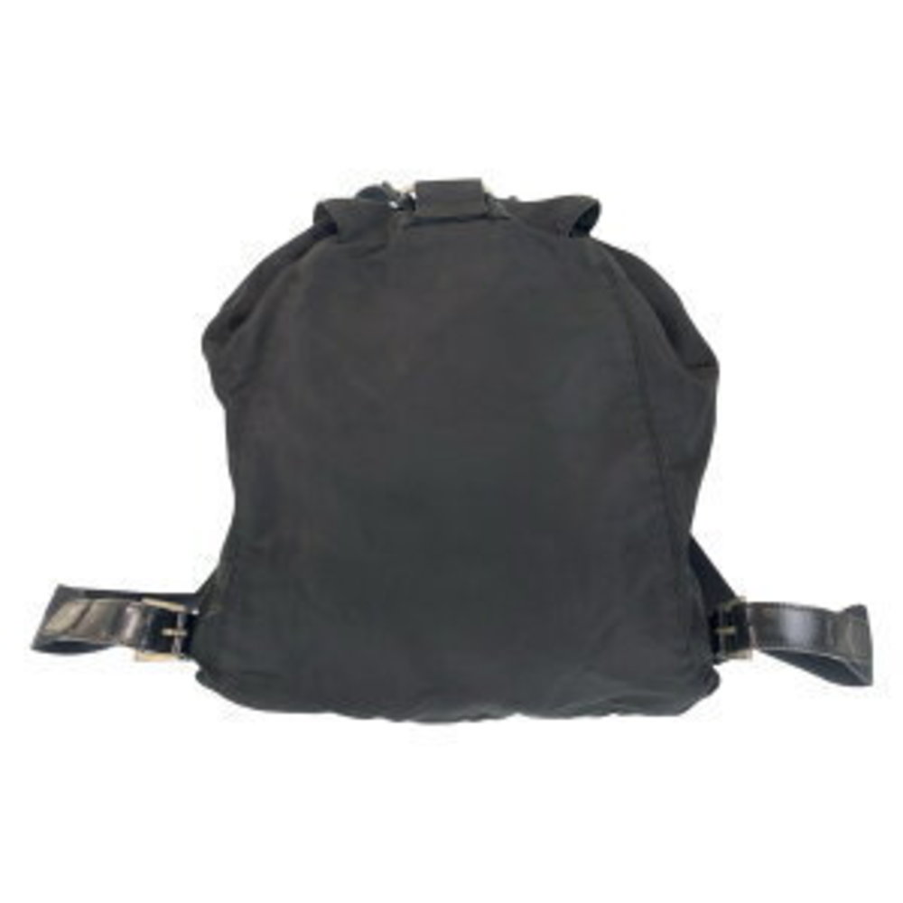 Prada Triangular Backpack Nylon Leather Tessuto B… - image 1